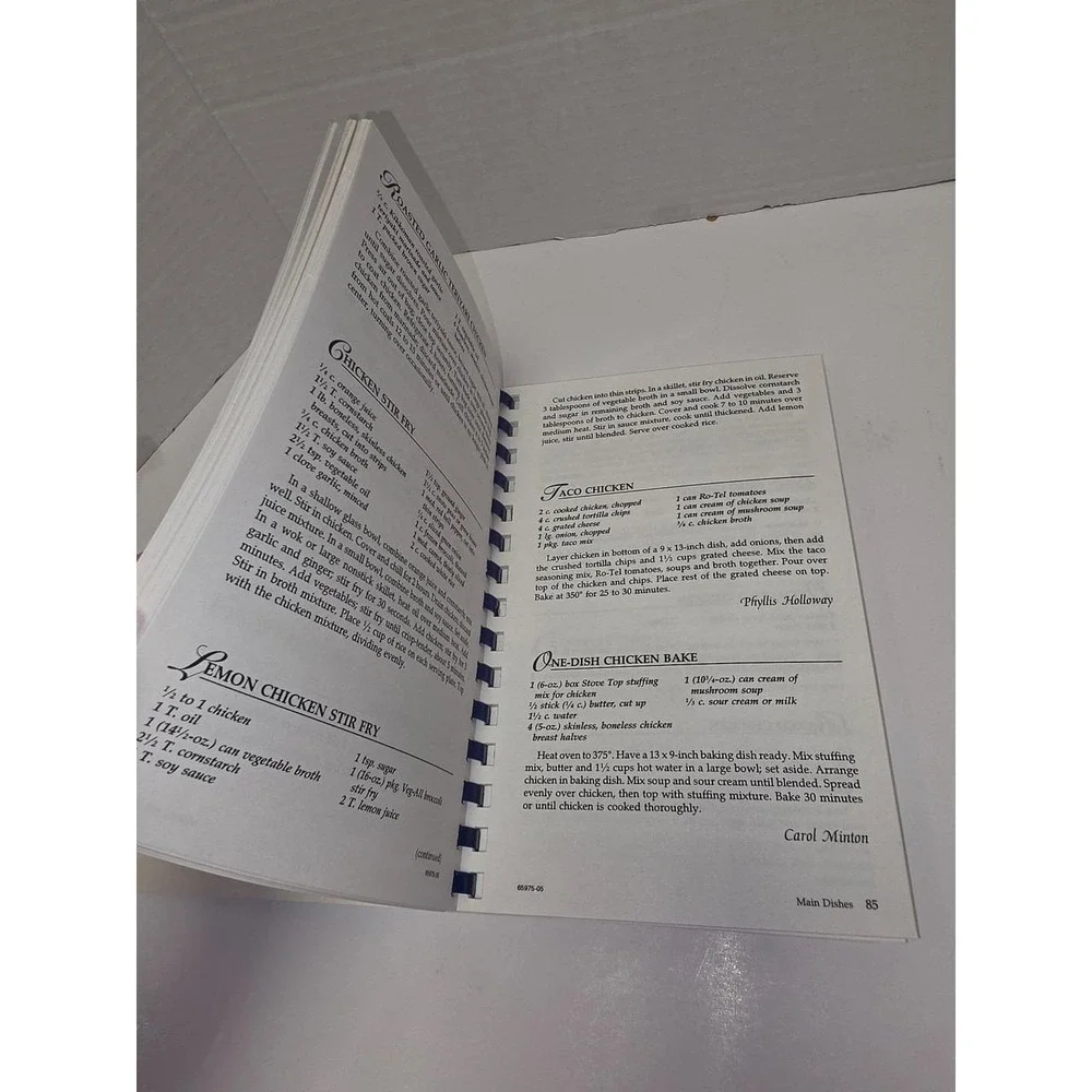 Eastside Baptist Church Recipes from the Heart Cookbook Southern Cooking
